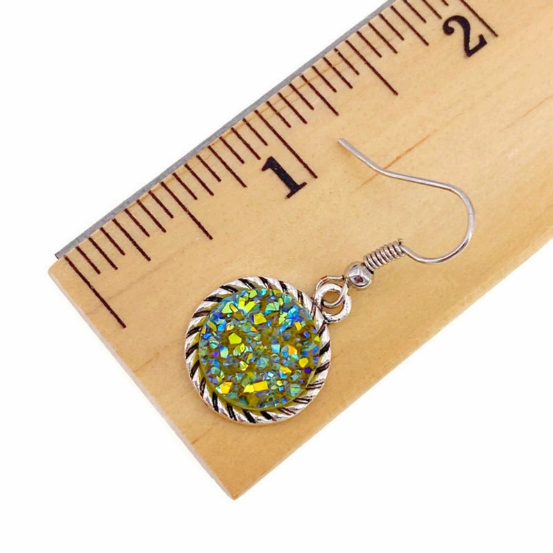 Chartreuse Earrings, Chartreuse Jewelry, Unique Green Earrings, Yellow ...