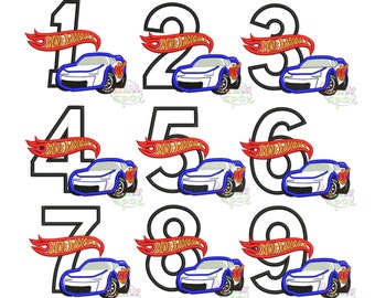 Download Hot Wheels Applique Etsy