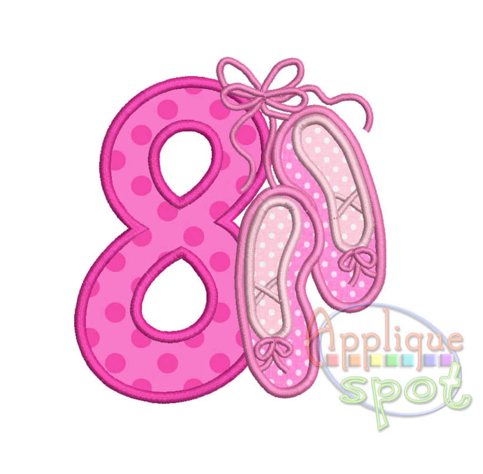 ballet numbers birthday baby girl - 4x4 5x7 6x10 applique design embroidery machine -instant download file