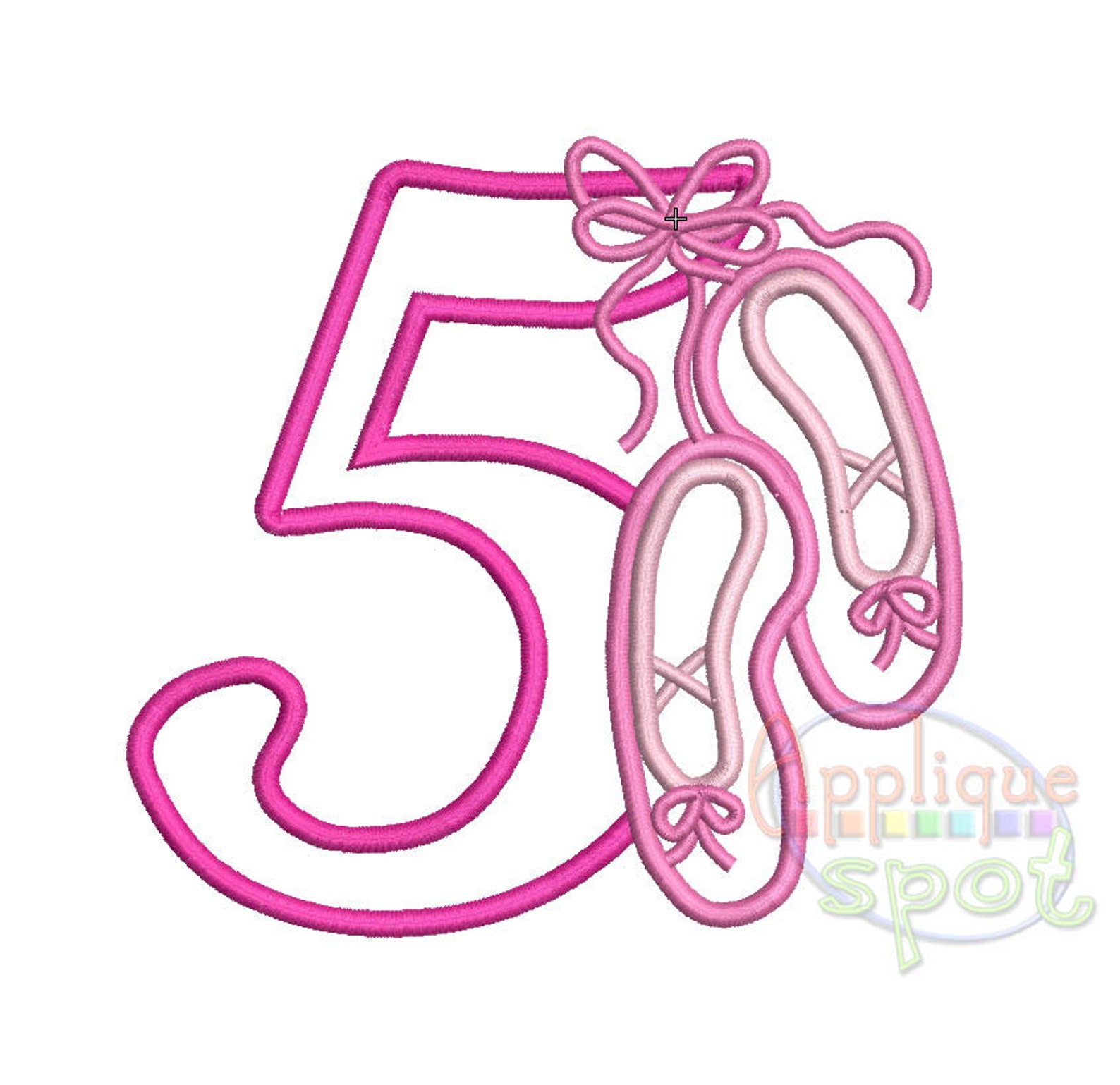 ballet numbers birthday baby girl - 4x4 5x7 6x10 applique design embroidery machine -instant download file