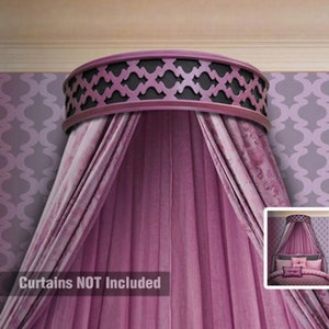 Modern Elegant Bed Crown - Handcrafted Geo-Dese Bed Crown - Teester / Canopy