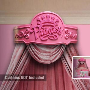 Coroa de cama - Linda princesa de menina Coroa de cama perfeita para sua menina - Teester / Canopy