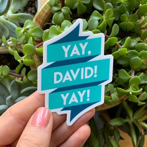 Yay, David! Yay! Sticker