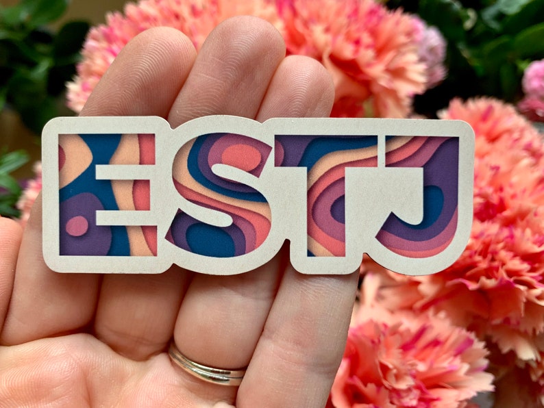 ESTJ Sticker | Myers-briggs Personality Test | Waterproof Sticker - Etsy