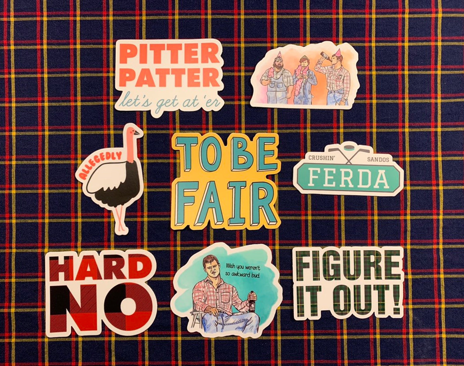 Letterkenny Sticker 8-Pack Bundle Soft Birthday Hard No | Etsy