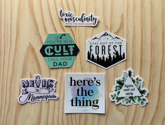 MFM 6-Pack STICKER Bundle Stay Out of the Forest Here's | Etsy