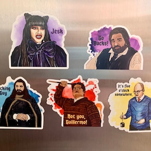 5 PACK of MAGNETS - (Version 2) - Nadja, Laszlo, Nandor, Colin Robinson, Guillermo