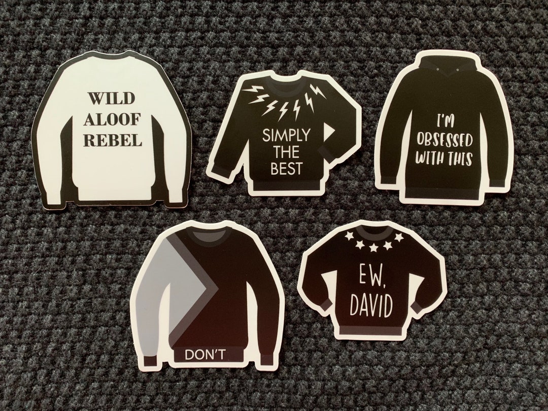 David’s Sweaters STICKERS 5-pack - Etsy