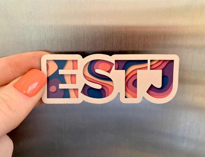 ESTJ Sticker | Myers-briggs Personality Test | Waterproof Sticker - Etsy