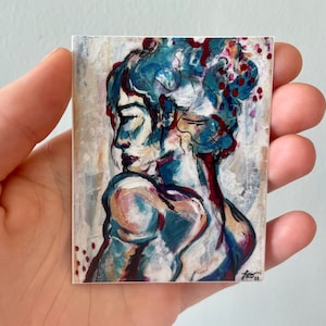 Een vrouw als die STICKER 3 "x 2,4" (gebaseerd op originele kunst)