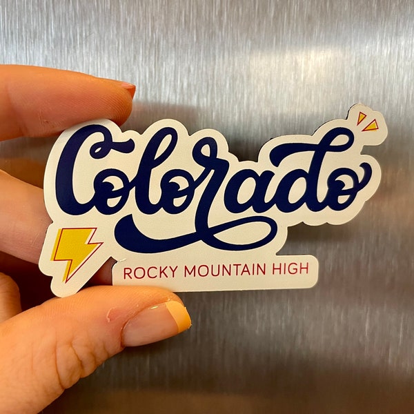 Colorado - Rocky Mountain High MAGNET - 1.63" x 3" State Magnet