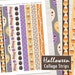 Halloween Printable Washi Strips and Borders Sheet PDF of 8 - Etsy
