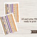 Halloween Printable Washi Strips and Borders Sheet PDF of 8 - Etsy