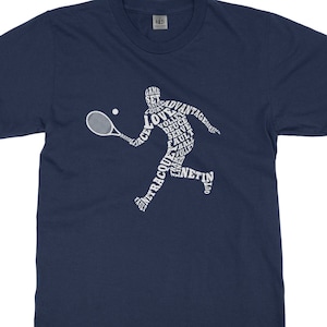 Boy es Tennis Player Typography-Boy es Youth Long and Short Sleeve T-Shirt