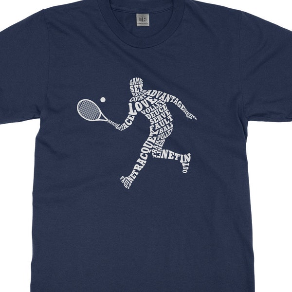 Garçon de tennis joueur typographie-jeunesse de garçon à manches longues et courtes T-Shirt