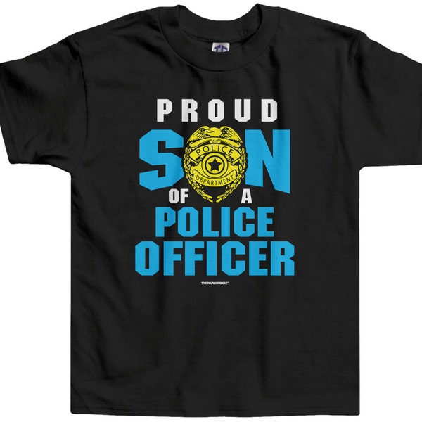 Fier fils d'un officier de Police peu Boys' Toddler T-shirt