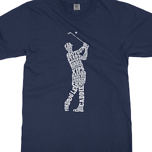Boy&#39;s Golf Player Typography - Boy&#39;s Youth Long and Short Sleeve T-shirt