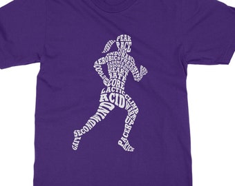 Girls' Track Runner Typography - Kids' Youth Long and Short Sleeve T-shirt