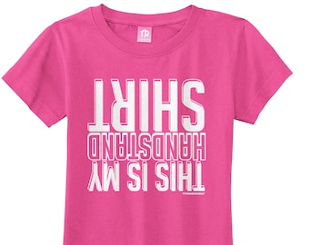 This Is My Handstand Shirt Girls' Fitted T-Shirt or Youth Regular Fit T-Shirt