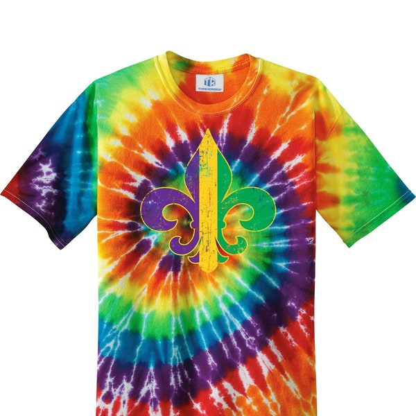 mardi gras tie dye shirts long sleeve