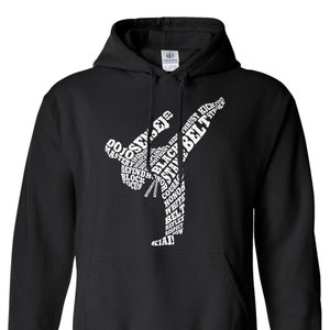 Karaté Typography - Unisex Adult Pullover Sweatshirt Hoodie