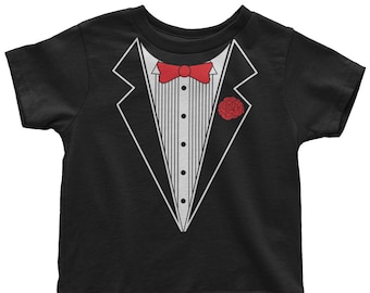 Toddler tuxedo t shirt Clearance