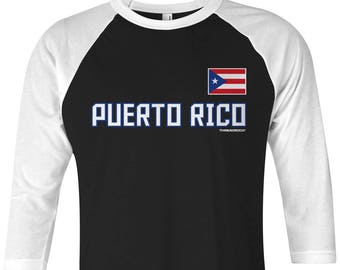 Puerto Rico National Team Unisex Adult Raglan T-Shirt
