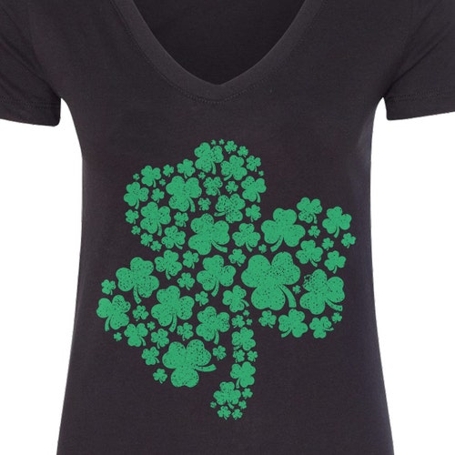 O'talian Italian Irish Shamrock Women's V-neck Fitted - Etsy