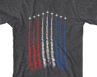 red white and blue tee shirts