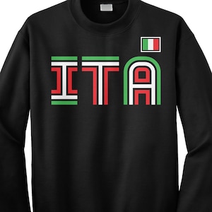 Italy Athletic Retro Series Unisex Adult Crew Neck Sweatshirt Or Pullover Hoodie