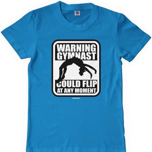 Warning Gymnast Could Flip at Any Moment Youth T-shirt