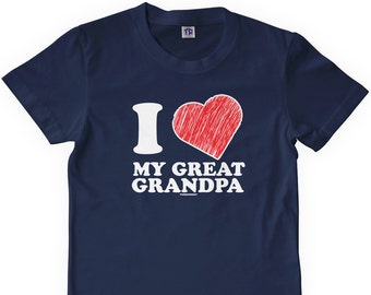 I Love My Great Grandpa Unisex Kids' Youth T-shirt