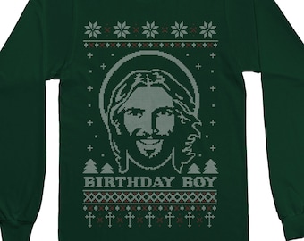 Christmas sweater hotsell birthday boy jesus