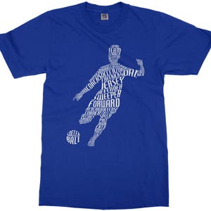 Soccer Player Typography Unisex Kids' Youth T-shirt