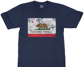 Distressed California Flag Unisex Kids' Youth T-shirt