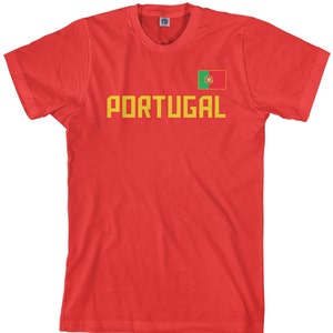 Portugal National Team Men&#39;s T-shirt Portuguese Flag European Football Lisbon Soccer - TA_00301