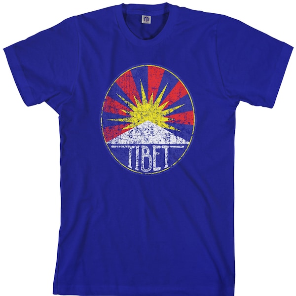 Tibetan Flag Men's T-shirt Tibet National Team Asia Football China Soccer League - TA_00318