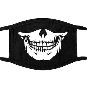 Skeleton X-Ray Skull Adult Size Face Mask Halloween Costume Covering
