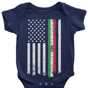 Bandiera americana messicano bambino Unisex Hooded Sweatshirt