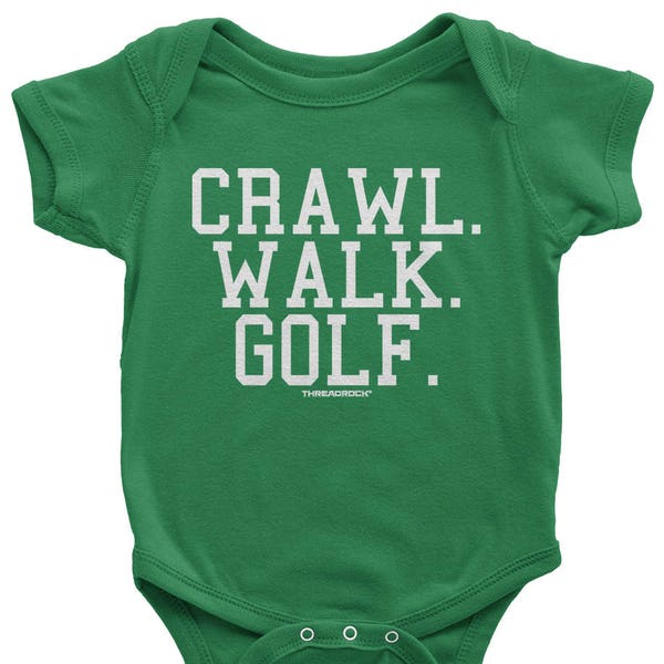 Crawl Walk Golf Unisex Baby Infant Bodysuit