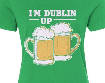 Shamrock Pub 1759 Luck Of The Irish Pint Glass Beer Green Men/'s V-Neck Sport Tee