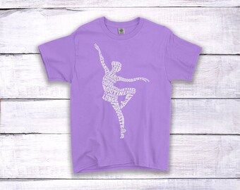 Ballet Girl Childrens Kids Girls Dance T-Shirt Tee