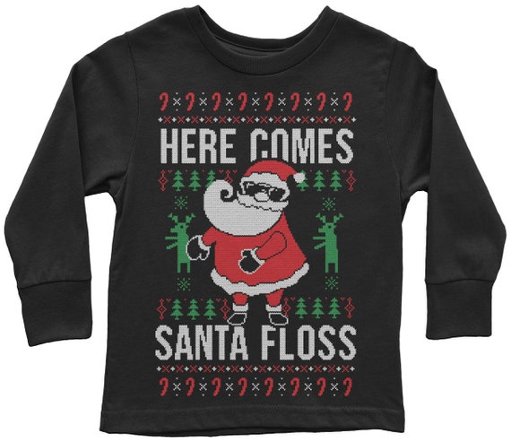 Santa Floss Ugly Christmas Sweater Santa Floss Ugly Christmas Sweater