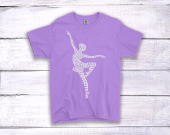 Dancing Ballerina Ballet Dance Typography Children's Youth Girls' T-Shirt