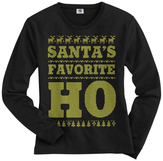 santa's favorite ho sweater