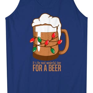 Most Wonderful Time For A Beer Men's Long Sleeve T-Shirt Short Sleeve T-Shirt Tank Top Funny Drinking Shirt image 9