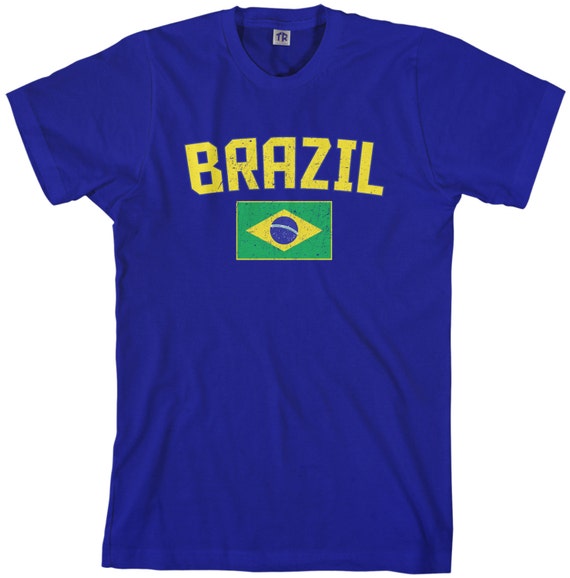 Brazil Flag Men's T-shirt Brazilian National Team South Latin
