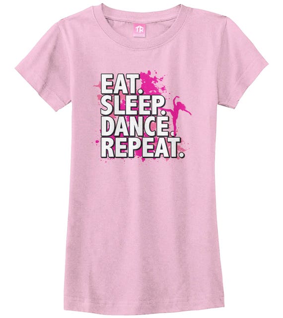 Meisjes Eat Sleep Dance Repeat W22 korte pyjamaset