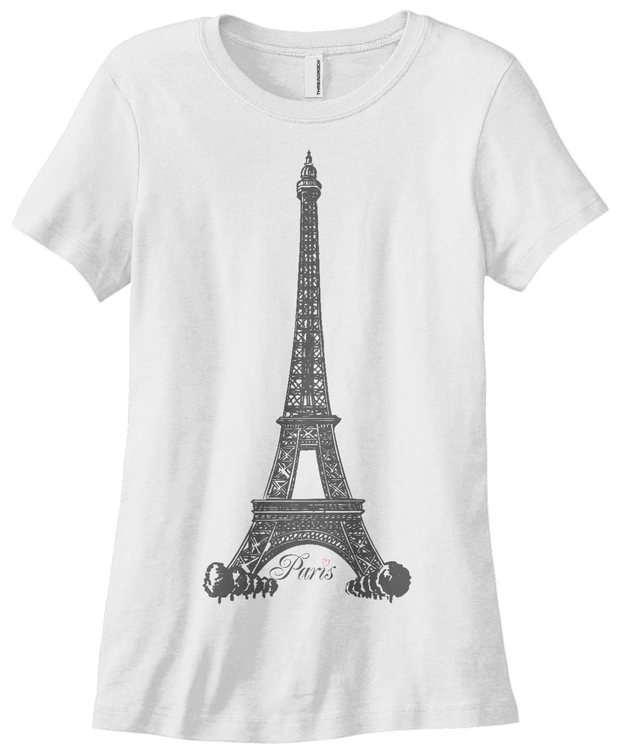 COMIZI Paris France T-Shirt For Women - 1889 Eiffel Tower Graphic Tee, Travel In France Top - View #8