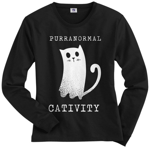 Women's long hotsell sleeve cat shirts